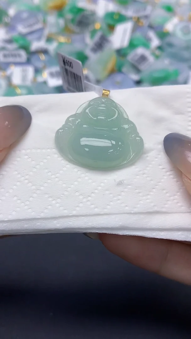 翡翠未镶嵌颈饰天然缅甸a货翡翠