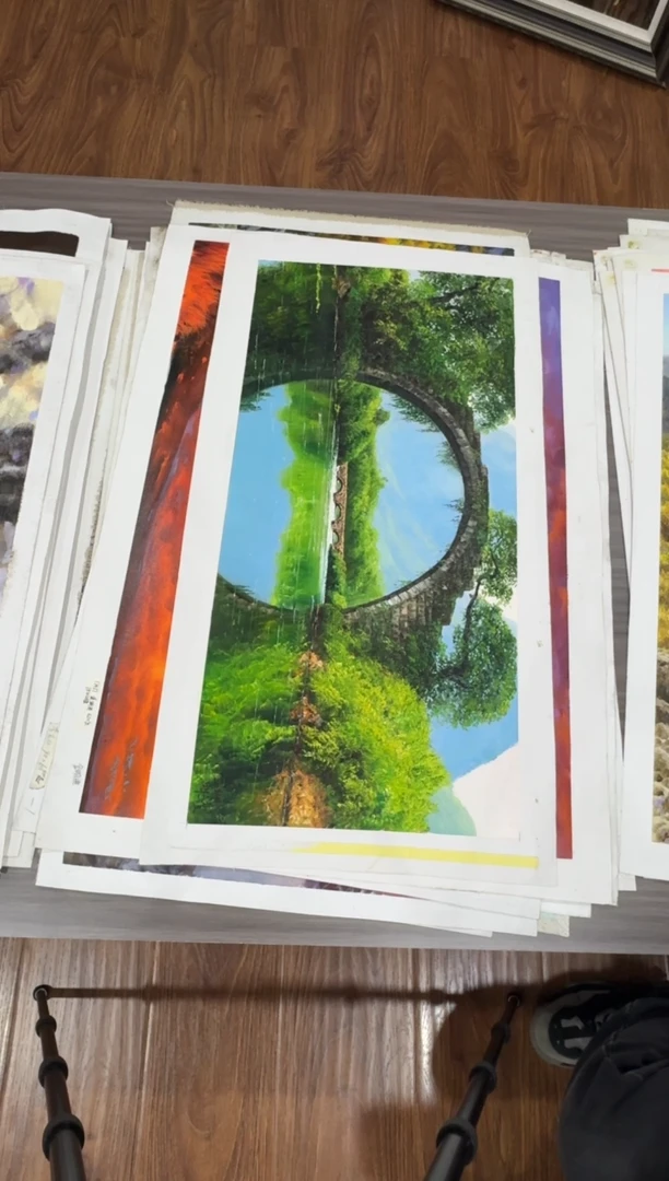 油画【113号】约90*60cm丨朝鲜原创纯手绘孤品油画丨顺丰包邮