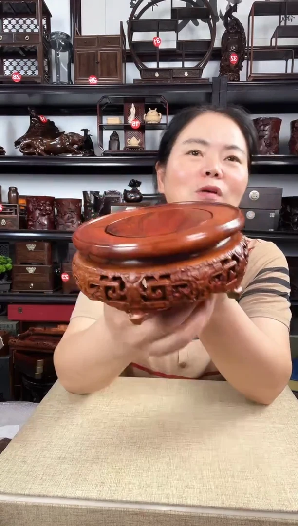 木15黄圆老李红木工艺品