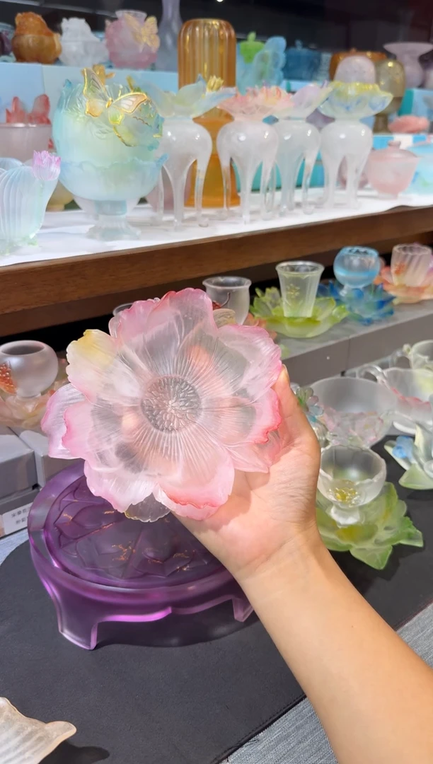 摆件L?心缘堂牡丹壶承