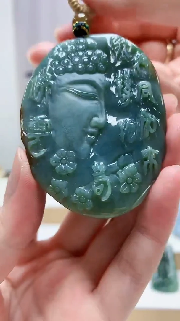 未镶嵌定制翡翠5028zm-毛货挂件156