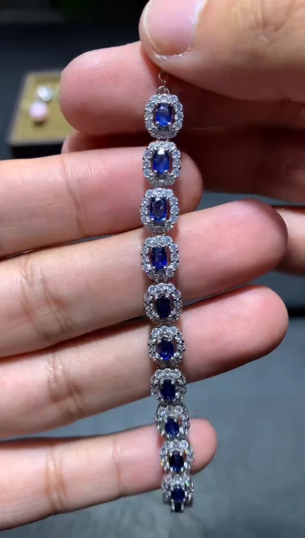 手链蓝宝石未镶嵌K110【多样性发其一】