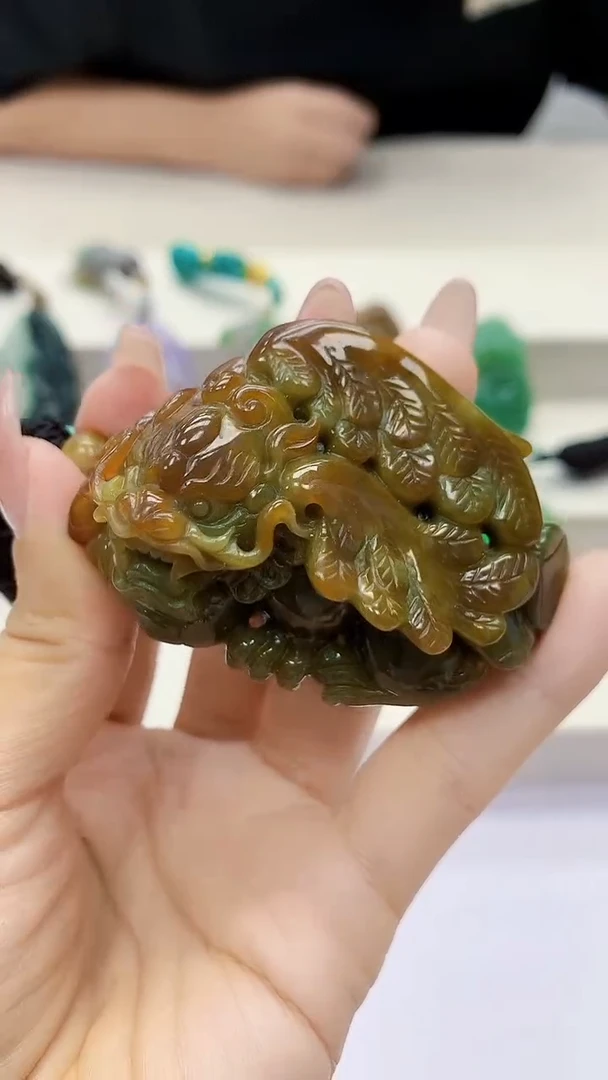 未镶嵌定制翡翠4917ty-毛货挂件47