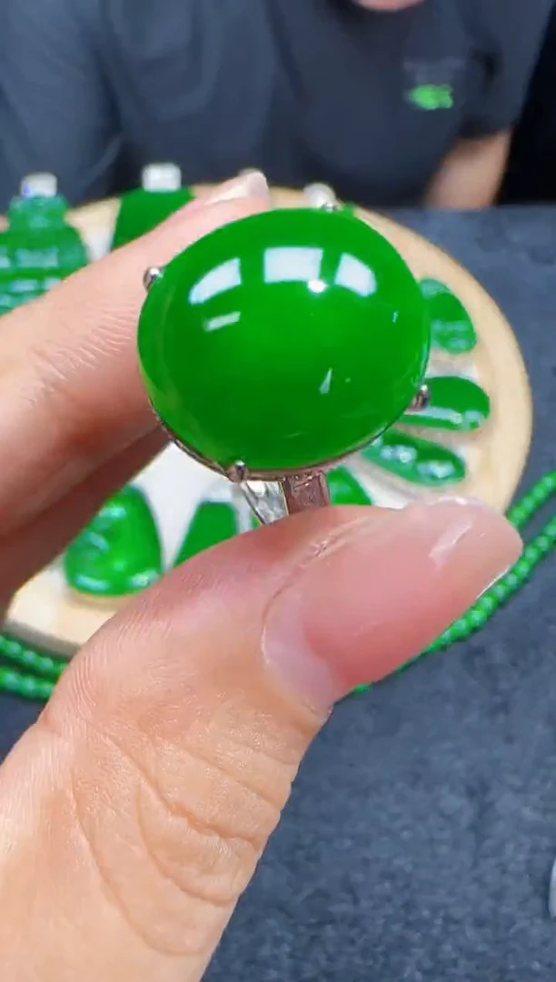 未镶嵌定制翡翠翡翠戒指102