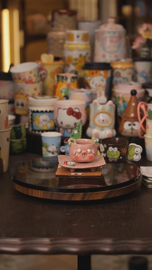 随机景德镇釉下彩绘设计师款式陶瓷