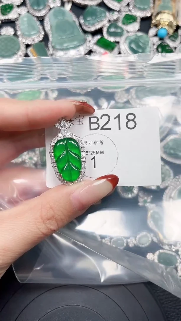 【闪购商品】翡翠颈饰未镶嵌赠皮绳218