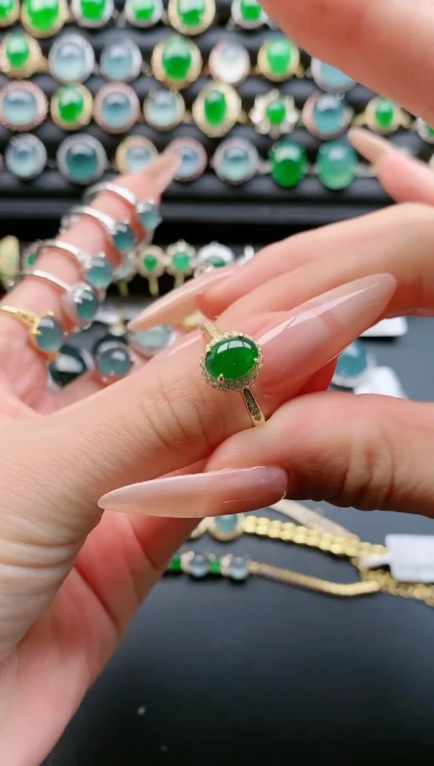 【闪购商品】翡翠戒指银S925镶嵌1111111111