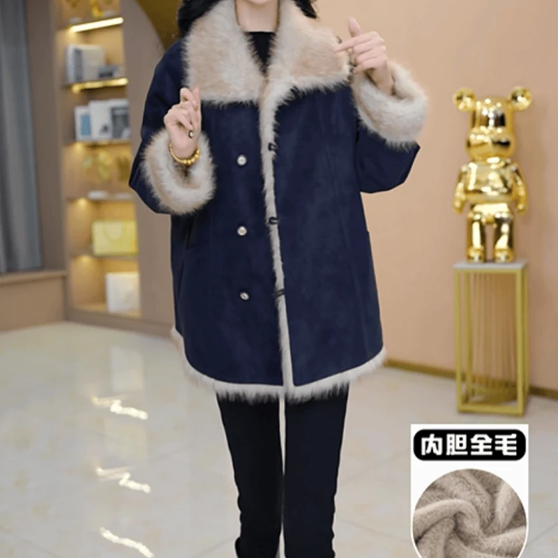 C118【外套】2025冬季新款时尚大气减龄休闲收腰显瘦加绒保暖外套