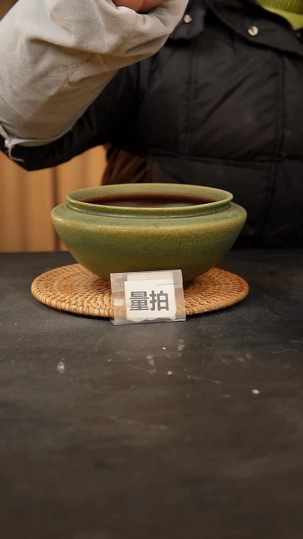 【闪购商品】瓷片泥泥手工花盆口13.5高8