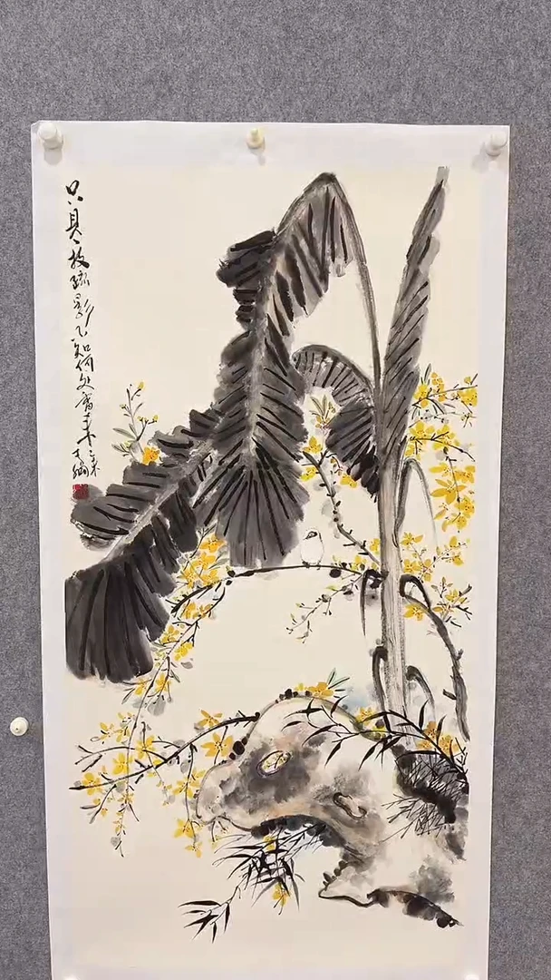 国画李纲-8平尺-花鸟国画