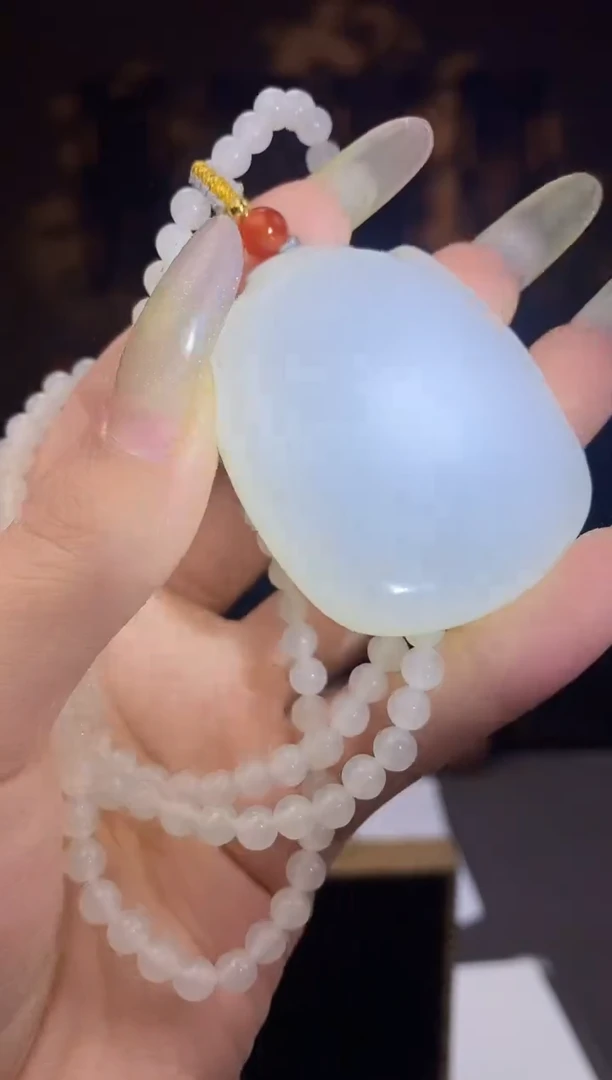 和田玉未镶嵌颈饰C687