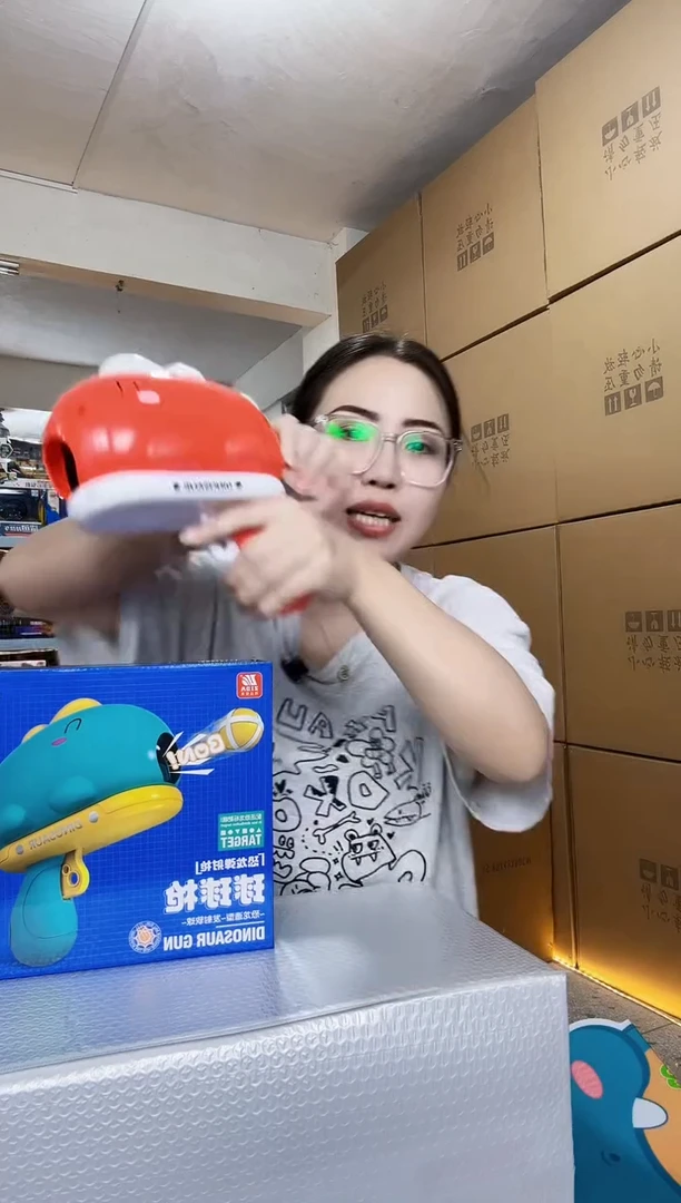 塑料儿童玩具恐龙粘粘球