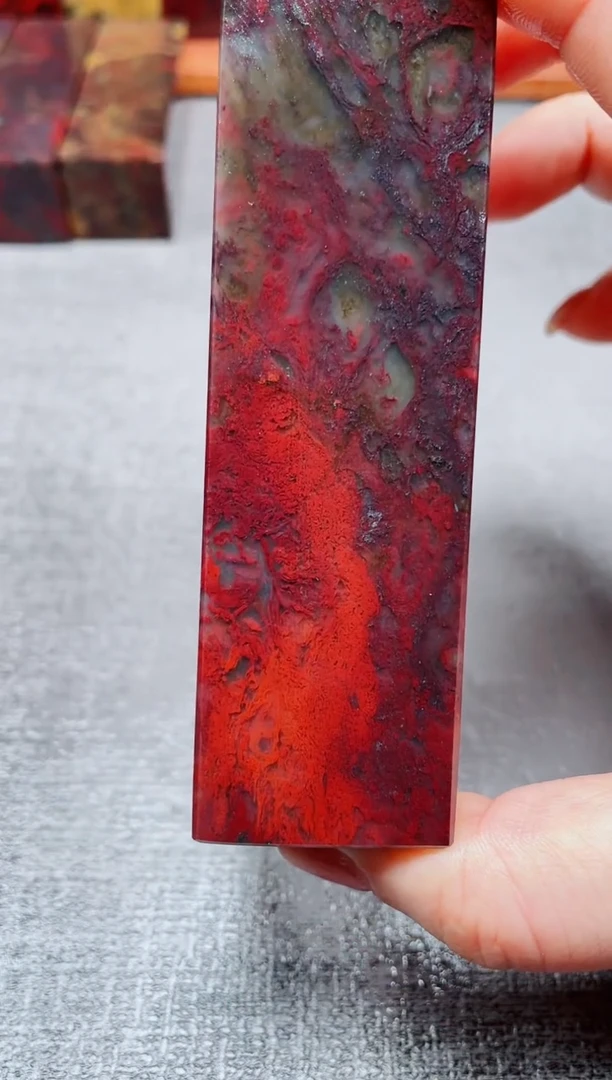 玉桂林鸡血玉素章--8