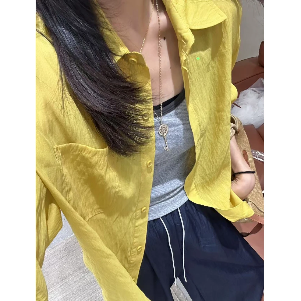 DEZI宝藏衣橱翻领净面设计感显瘦百搭女衬衣LS811066