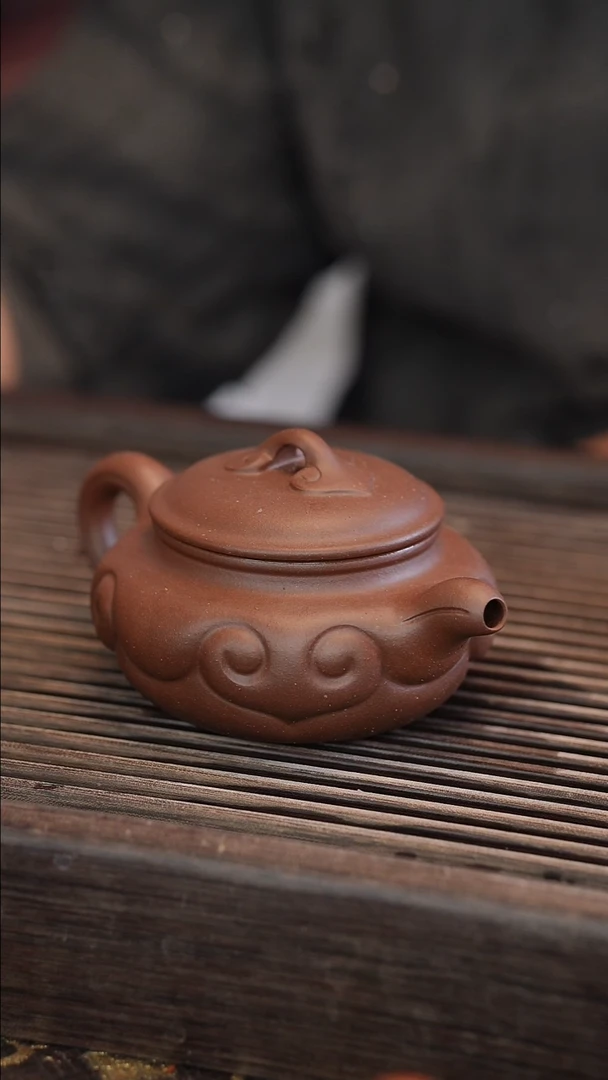 茶壶紫砂如意仿古 变色龙 半手工 180cc