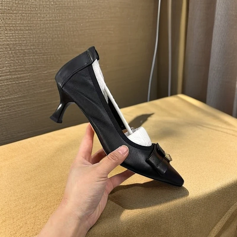 1951-B2-时尚百搭2025春季新款单鞋女式小皮鞋