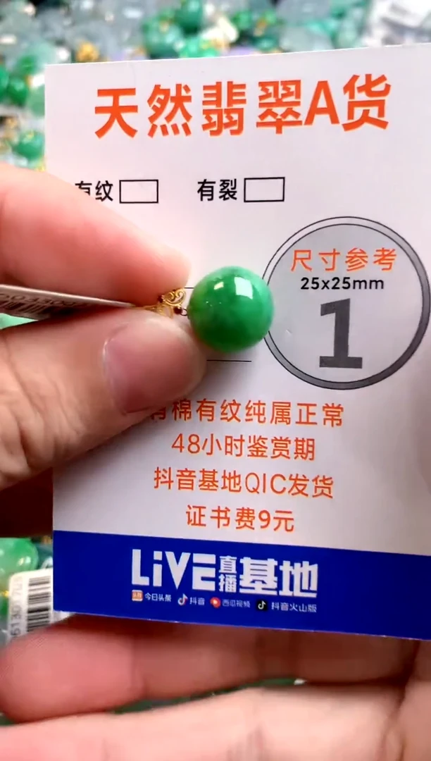 颈饰18K金镶嵌翡翠0466403535