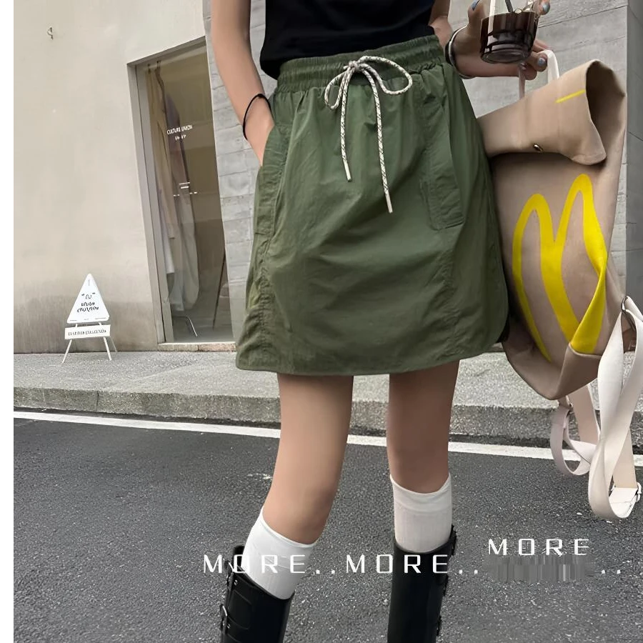 半身裙女新款女装高腰防走光包臀夏季显瘦短裙短裤时尚工装百搭