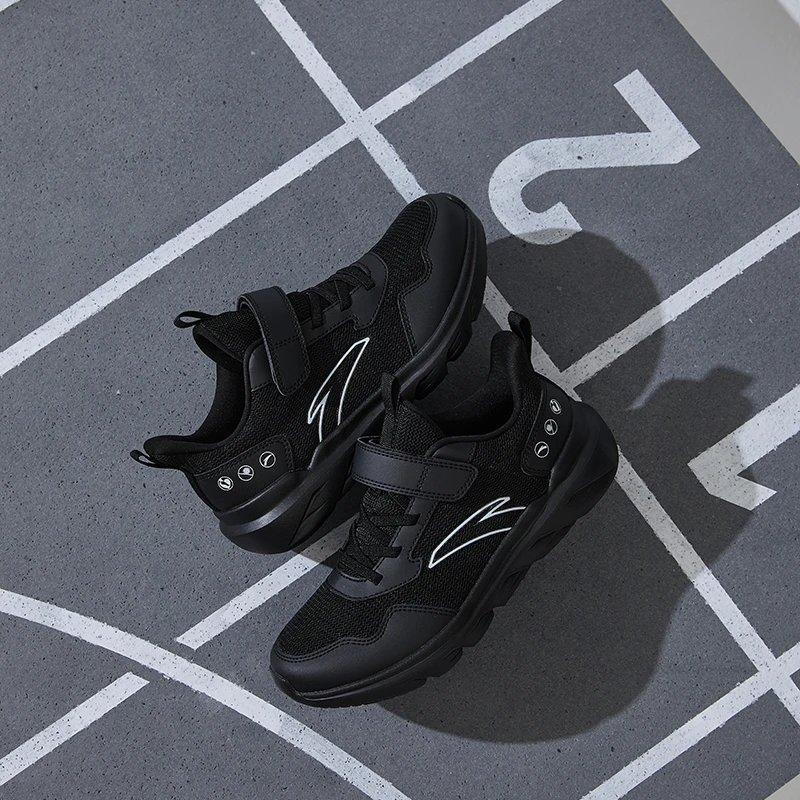 安踏儿童男大童跑鞋2025春新款透气舒适防滑耐磨青少年轻便运动鞋