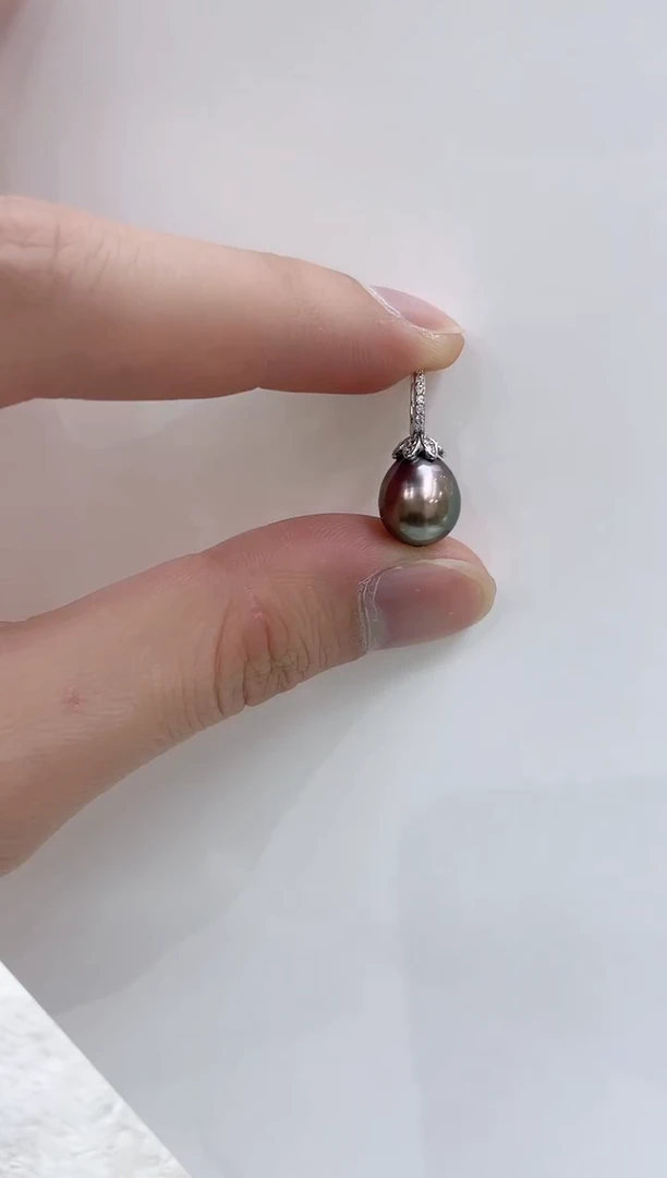 【闪购商品】海水珍珠吊坠(不含链)银S925镶嵌海水珍珠吊坠