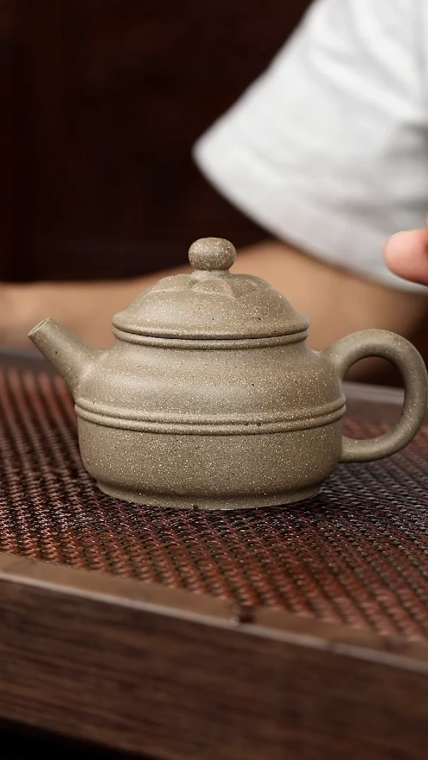 茶壶紫砂岩中泥菱花腰线{青}