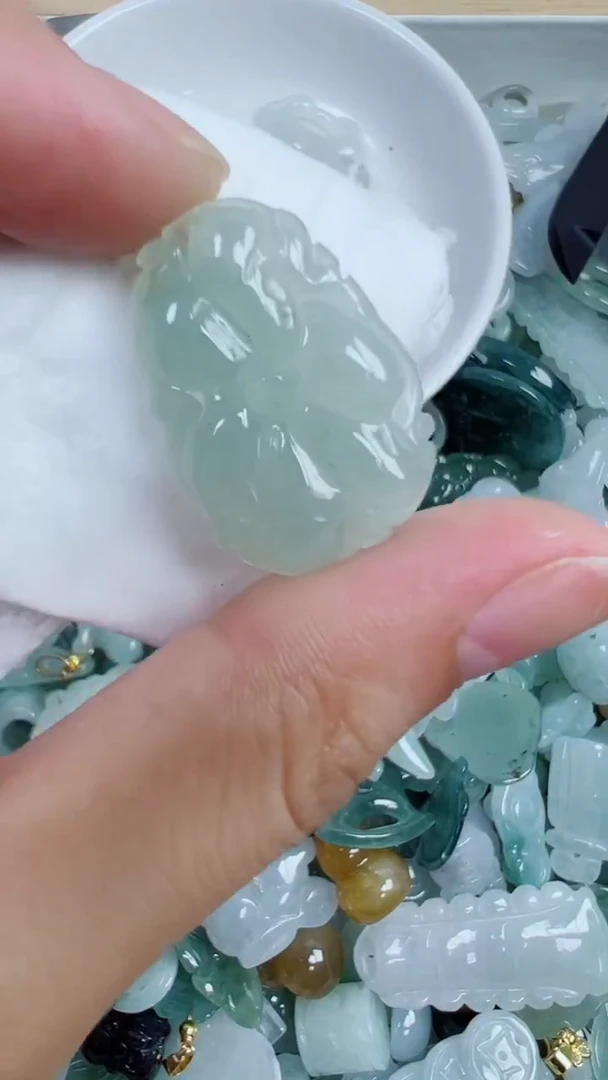 散珠翡翠48号链接，A货翡翠