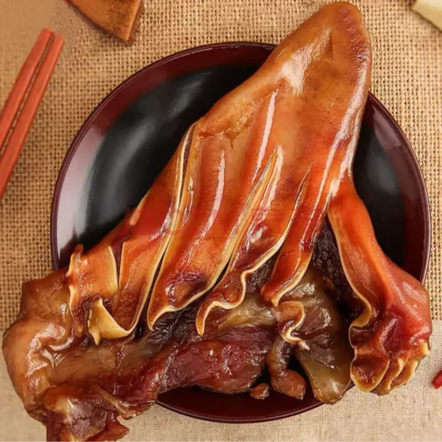 优质升级版柏丫烟熏腊猪耳朵叶子农家精品腊猪耳尖手工腌腊下酒菜