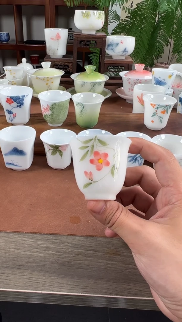 杯子瓷土璞玉茶具单品上新