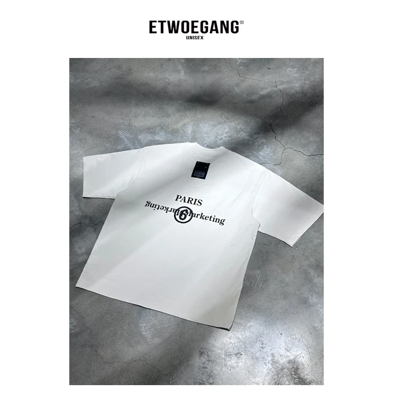 小众个性设计户外青少年通用短袖宽松型夏装半袖薄款纯色拼接T恤