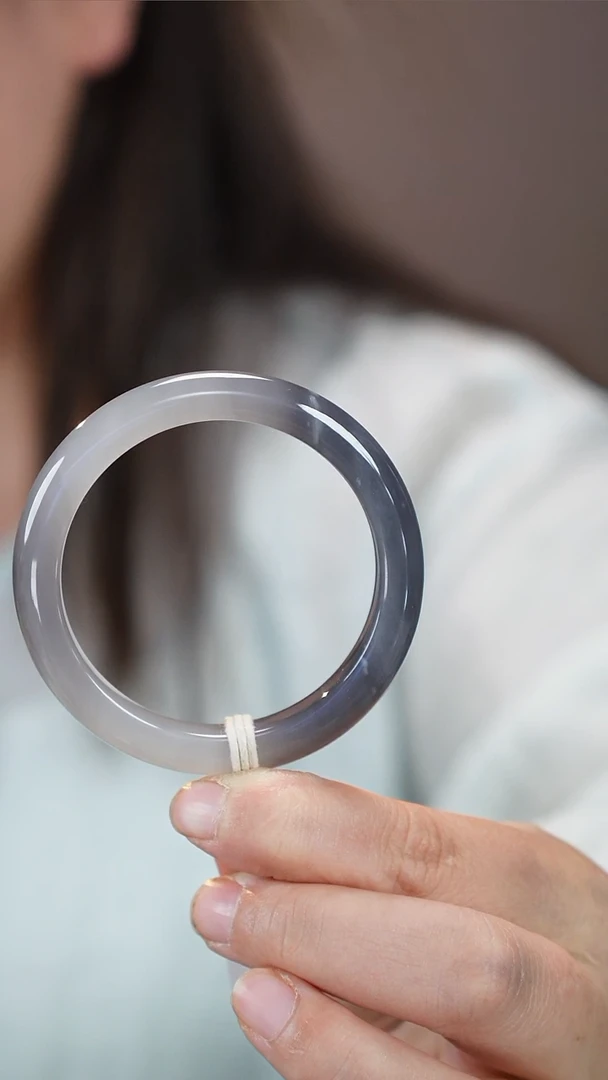 和田玉手镯未镶嵌23【柚子来啦】和田玉拍一发一50