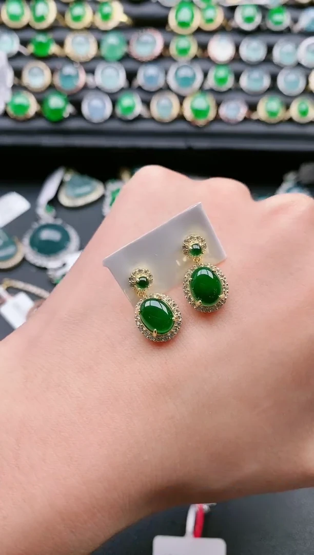 【闪购商品】翡翠戒指银S925镶嵌1111