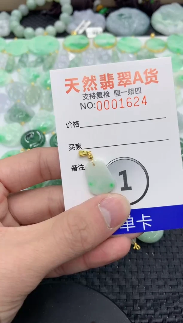 【闪购商品】翡翠颈饰18K金镶嵌111111111