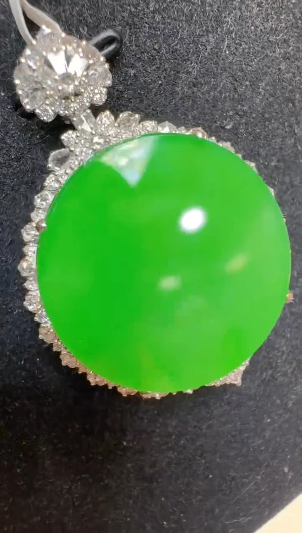 翡翠18K金镶嵌吊坠(不含链)多样性团购发一件