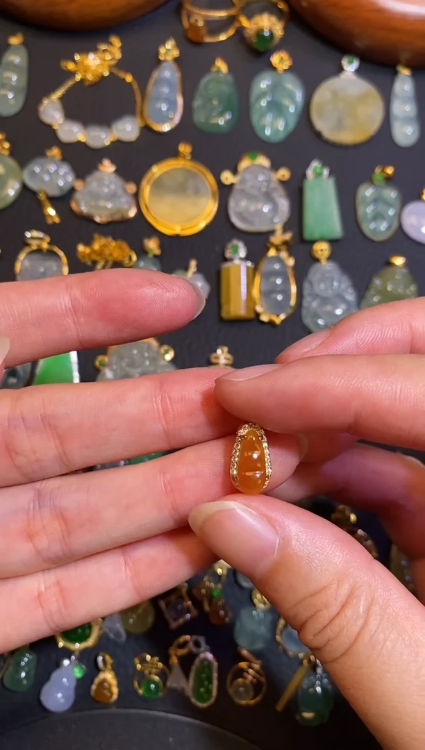 翡翠银S925镶嵌颈饰天然A货翡翠