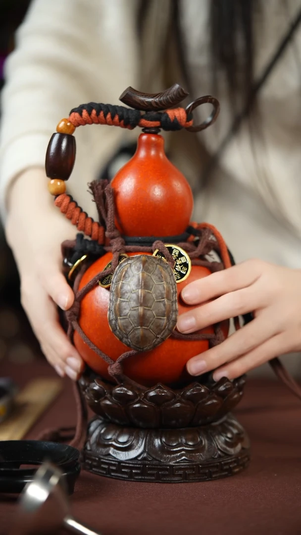 【闪购商品】356号500ml左右的非遗漆器酒葫芦