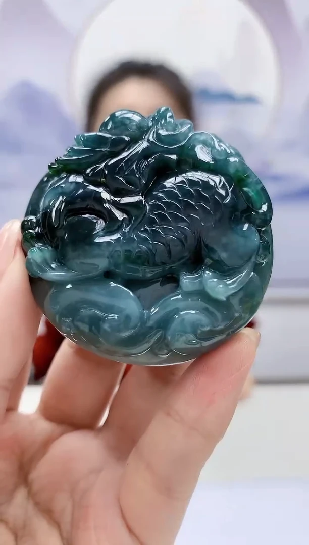 【闪购商品】定制翡翠未镶嵌5156kk-毛货挂件137