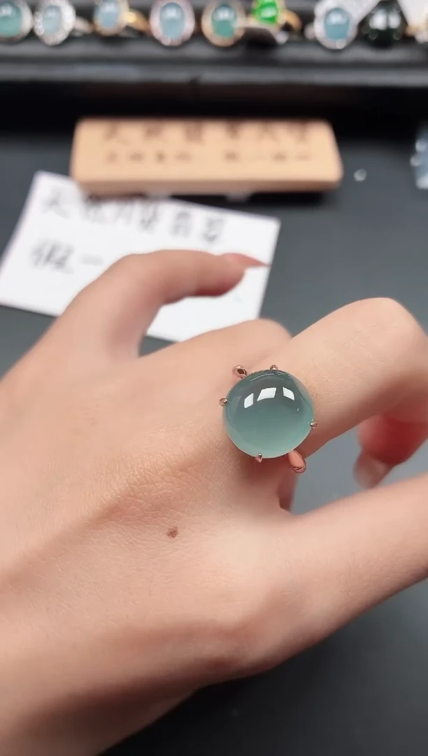 银S925镶嵌戒指翡翠1111