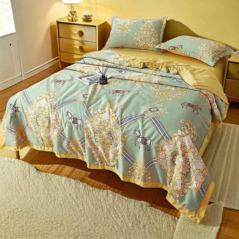 试睡7天 千军万马夏被薄款空调被可机洗