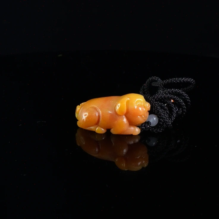 Lot.37.寿山石善伯洞诸事顺利挂件25.1克4.2x2x2.1cm