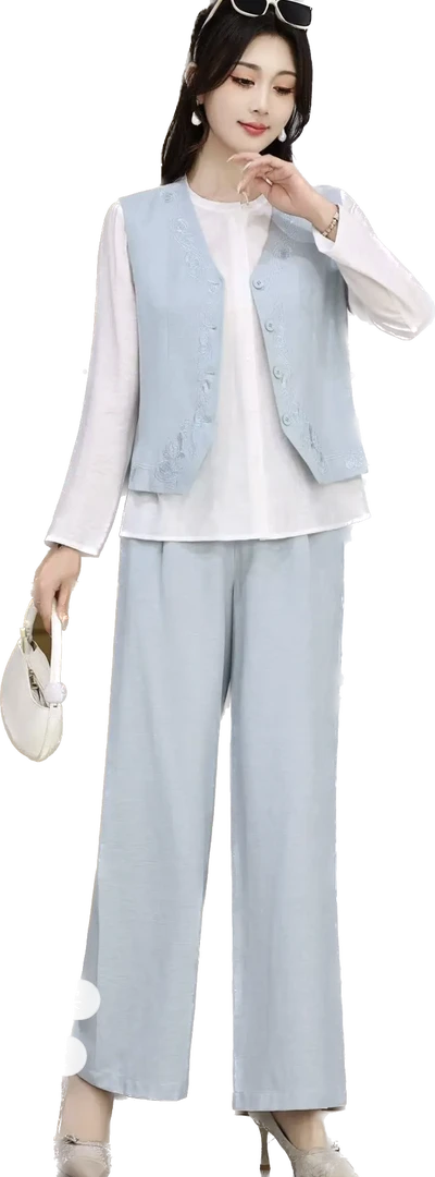 5047 简约宽松休闲时尚百搭三件套MAN