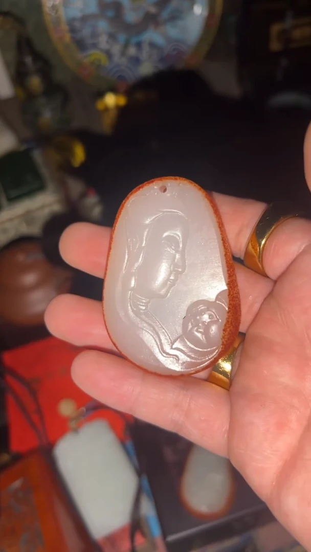 和田玉（子料）未镶嵌吊坠(不含链)闪购高端商品链接观音