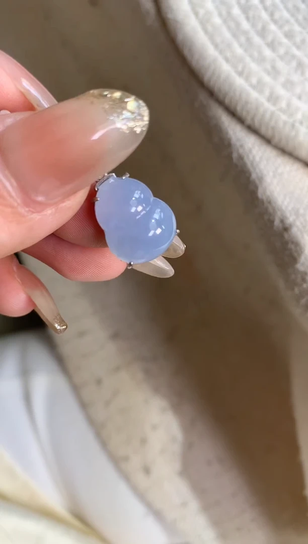 吊坠(不含链)银S925镶嵌翡翠【挽石珠宝】葫芦
