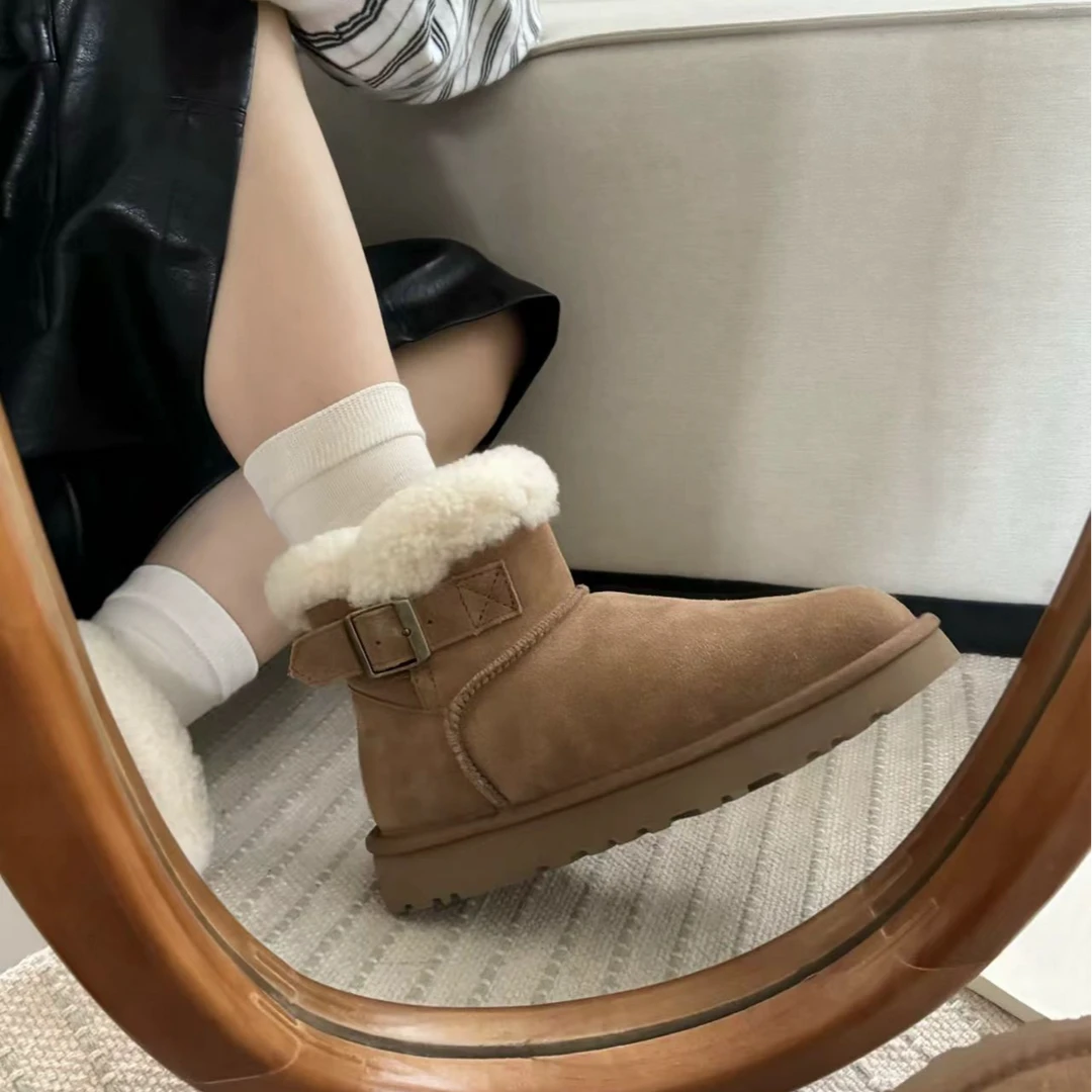 【孤品单件】桑坡雪地靴皮毛一体孤品捡漏