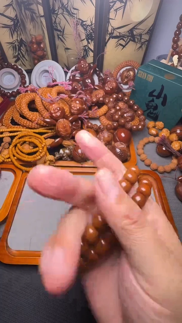 手串橄榄核猴头微瑕老型3
