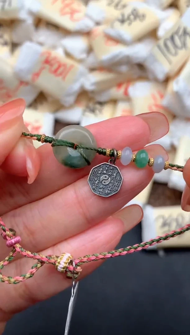 银S925镶嵌挂件翡翠1