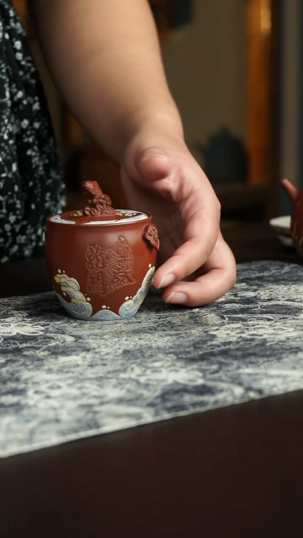 茶杯紫砂41号宜兴紫砂原矿作品