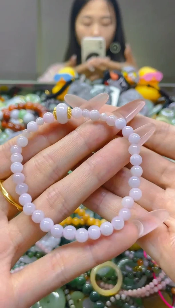 翡翠未镶嵌颈饰5MM/X/翡翠A货，一件也是批发价