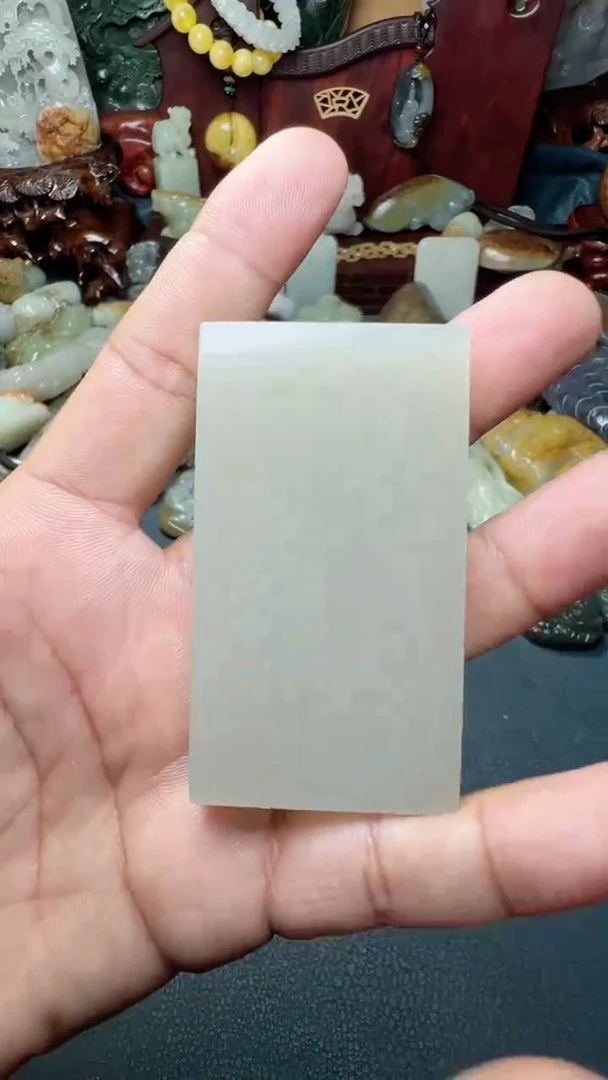 和田玉未镶嵌挂件-