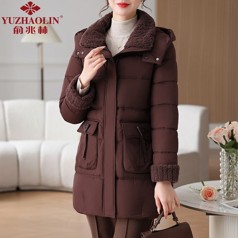 【交个朋友】俞兆林妈妈装保暖棉衣外套女中长款加厚御寒棉服棉袄