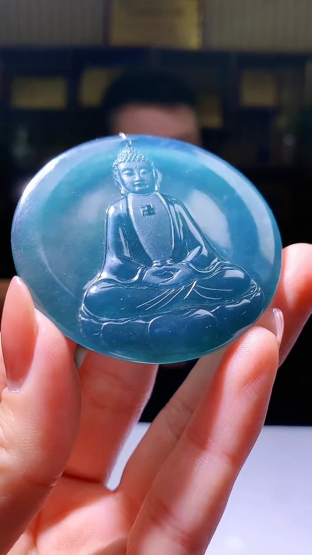 【闪购商品】定制翡翠未镶嵌1071hm-毛货挂件43